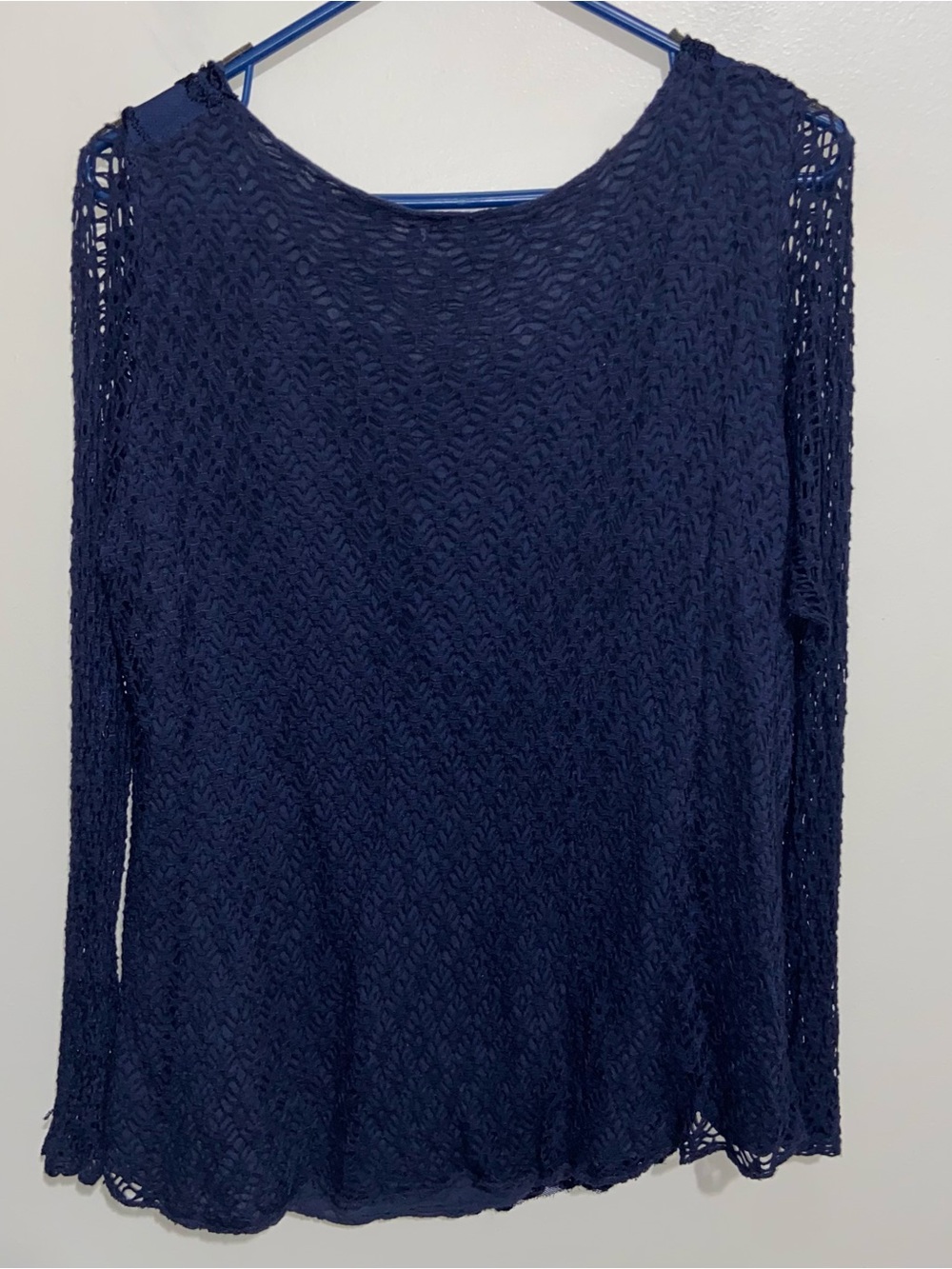 Saks Fifth Avenue Top Womens Medium Italy Whimsigoth Fairy Crochet Boho Coastal - Picture 7 of 12
